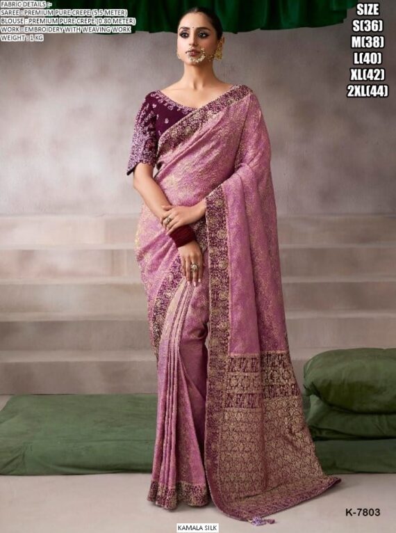 Fresh New Arrivals For Women, Pure Crepe, Soft And Light Weight Designer Sarees For Weddings