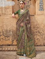 Presenting Super P.V Silk Gorgeous And Traditional Patola Design Saree Collection