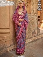 Presenting Super P.V Silk Gorgeous And Traditional Patola Design Saree Collection