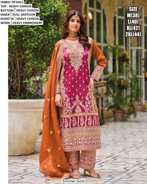 Heavy Embroidered Readymade Pakistani Salwar Kameez Suits With Attractive Colour Combination!