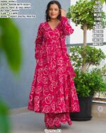 Casual Wear Heavy Digital Printed Rayon Anarkali Style Long Kurti Dress Collection 2025