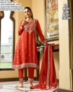 Premium Designer Chinon Silk Indian And Pakistani Style Party Wear Salwar Suits