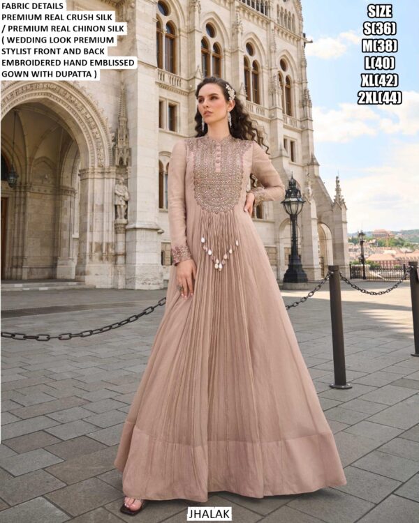 Presenting This Jhalak Catalogue, Ready To Wedding Wear Designer Look Gown With Dupatta