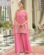 Functions Wear A Stylish Plazo Set Made From Simar Fabric Enhanced With Beautiful Beast Work