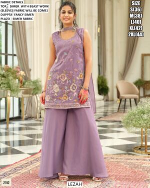 Functions Wear A Stylish Plazo Set Made From Simar Fabric Enhanced With Beautiful Beast Work