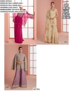 Readymade Simar Silk Heavy Embroidered Wedding Wear Stylish Three-Piece Dresses