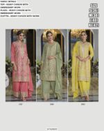 Heavy Chinon Embroidered Wedding Special Plazo Pant Salwar Kameez Suits