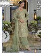 Heavy Chinon Embroidered Wedding Special Plazo Pant Salwar Kameez Suits
