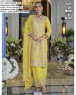 Heavy Chinon Embroidered Wedding Special Plazo Pant Salwar Kameez Suits
