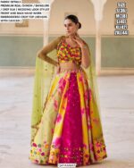 Bewitching Designer Crepe Silk Stylish Crop Top And Lehenga Sets For Weddings And Parties