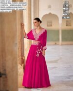 Bewitching Designer Crepe Silk Stylish Crop Top And Lehenga Sets For Weddings And Parties