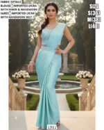 Keep Ahead In Style And Design With This Exotic Hand Worked Ready To Wear Sarees