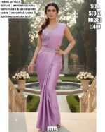 Keep Ahead In Style And Design With This Exotic Hand Worked Ready To Wear Sarees