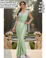 Keep Ahead In Style And Design With This Exotic Hand Worked Ready To Wear Sarees