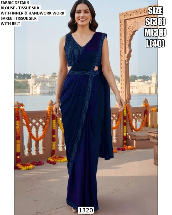 Grace Meets Glamour In This Ethereal Ready To Wear Sarees Adorned With Exquisite Handwork