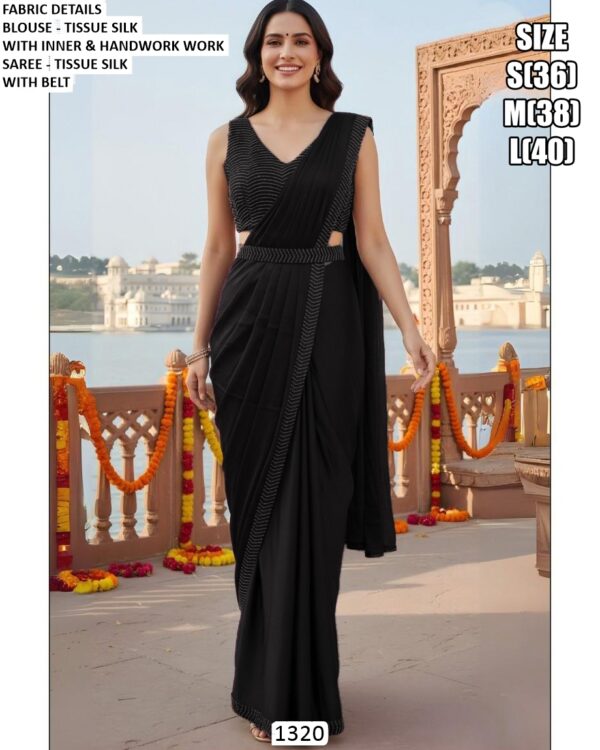 Grace Meets Glamour In This Ethereal Ready To Wear Sarees Adorned With Exquisite Handwork