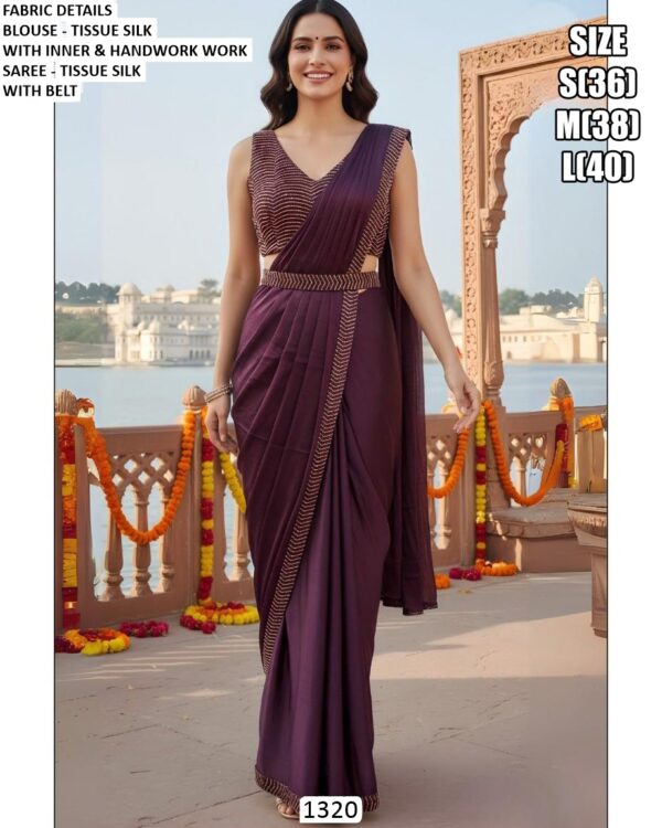 Grace Meets Glamour In This Ethereal Ready To Wear Sarees Adorned With Exquisite Handwork
