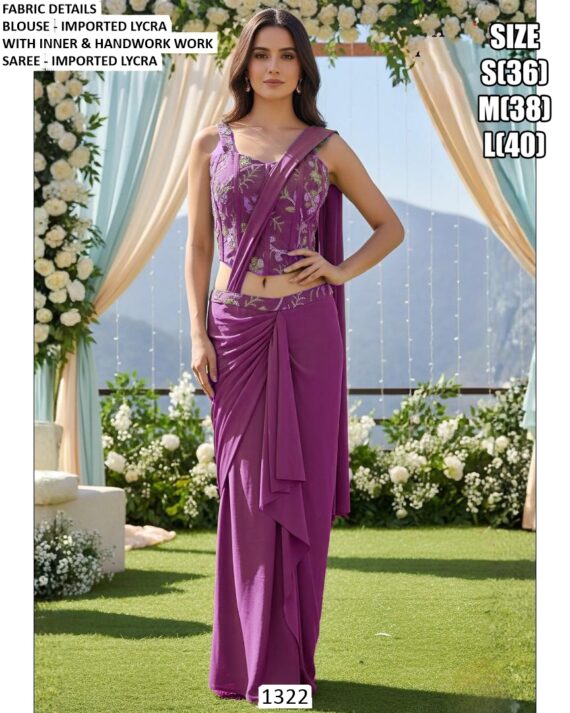 Grace Meets Glamour In This Ethereal Ready To Wear Sarees Adorned With Exquisite Handwork