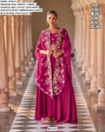 Heavy Embroidery Work Western Style Wedding Wear Indo-Western Readymade Suits Catalogue