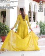 Launching This Vichitra Silk Readymade Gown With Designer Dupatta For Weddings