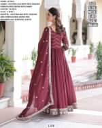 Launching This Vichitra Silk Readymade Gown With Designer Dupatta For Weddings