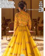 Readymade Georgette Modern Stylish Wedding Look Lehenga Style Indo-Western Dress
