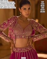 Readymade Georgette Modern Stylish Wedding Look Lehenga Style Indo-Western Dress