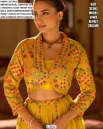 Readymade Georgette Modern Stylish Wedding Look Lehenga Style Indo-Western Dress