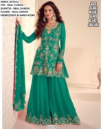 Wedding Special Designer Real Chinon Ready To Wear Plazo Salwar Kameez Suits