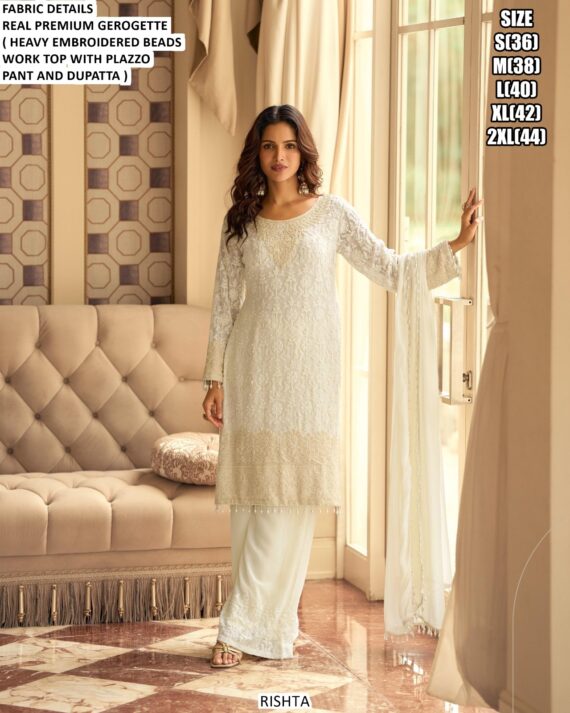 Heavy And Weird Designer Real Premium Georgette Elegance Wedding Suits For Women