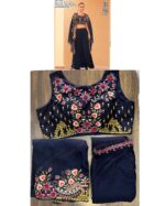 Heavy Embroidery Work Western Style Wedding Wear Indo-Western Readymade Suits Catalogue