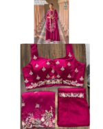 Heavy Embroidery Work Western Style Wedding Wear Indo-Western Readymade Suits Catalogue