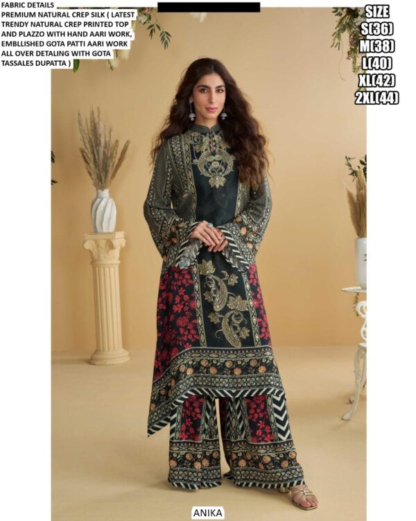 Buy Wedding Wear Natural Crepe Silk Ethnic Designer Readymade Salwar Kameez Suits