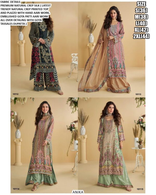 Buy Wedding Wear Natural Crepe Silk Ethnic Designer Readymade Salwar Kameez Suits