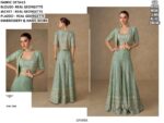 Real Georgette Heavy Work Party Wear Three-Piece Latest Indo-Western Collection