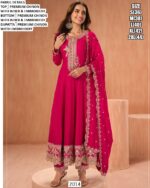 Shop Fully Stitched Embroidered Premium Chinon Salwar Suits In Three Trending Colours!