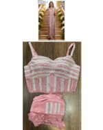 Slip Into Elegance With This Ready To Wear Saree, Pre-Stitched And Paired With A Blouse