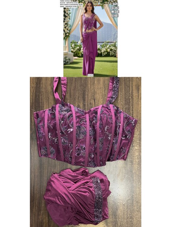 Grace Meets Glamour In This Ethereal Ready To Wear Sarees Adorned With Exquisite Handwork