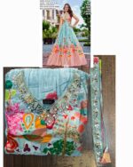 Functions Wear Digital Printed Pure Muslin Gown Available In Marvellous Designs And Colours!!