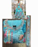 Functions Wear Digital Printed Pure Muslin Gown Available In Marvellous Designs And Colours!!