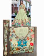 Functions Wear Digital Printed Pure Muslin Gown Available In Marvellous Designs And Colours!!
