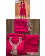 Shop Fully Stitched Embroidered Premium Chinon Salwar Suits In Three Trending Colours!