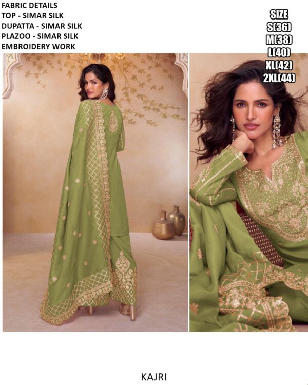 Kajri's Simar Silk Beautiful Embroidery Work Readymade Salwar Suit Catalogue - Ethnicrang