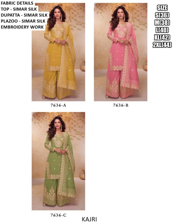 Kajri's Simar Silk Beautiful Embroidery Work Readymade Salwar Suit Catalogue - Ethnicrang