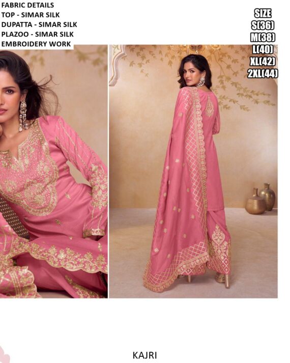 Kajri's Simar Silk Beautiful Embroidery Work Readymade Salwar Suit Catalogue - Ethnicrang