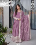 Ravishing Faux Georgette Anarkali Huge Flair Ready To Wear Gown With Designer Dupatta