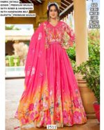 Authentic Styles With Premium Quality Designer Readymade Gown With Dupatta For Womens