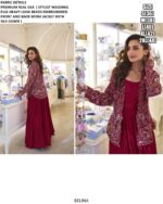 Elevate Your Evening Look With Our Stylish Real Silk Gown And Designer Jacket (Two Piece Catalogue)