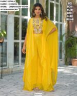 Chinon Embroidery With Handwork Two-Piece Readymade Indo-Western Sets For Women