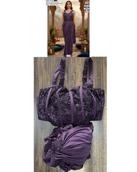 Grace Meets Glamour In This Ethereal Ready To Wear Sarees Adorned With Exquisite Handwork